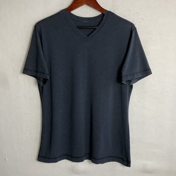 Lululemon Athletic Womens One Size Dark Blue Short Sleeve T Shirt - Picture 2 of 9